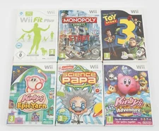 12 Nintendo Wii PAL Games Mario Galaxy Kirby Toy Story - Untested Poor Condition