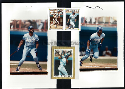 Willie Wilson Royals 1987 Topps Mini Original Extra Photos 5x8 Vault Proof PICK