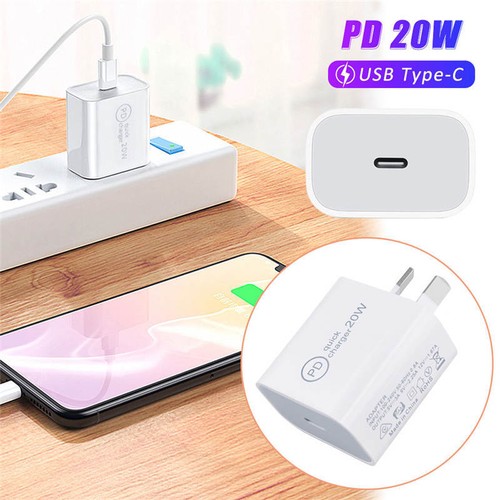 20W USB Type-C Wall Adapter Fast Charger PD Power For iPhone 14 13 12 Pro iPad - Picture 14 of 64