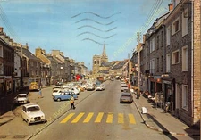 CPM 50250 La Haye Du Puits Place Du Général De Gaulle Cars Businesses Ca1971