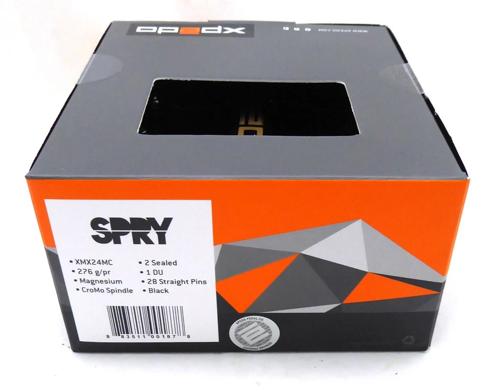 Xpedo SPRY Pedals, Platform, Magnesium, Black/Gold - Image 2 of 3