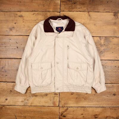 Vintage Giovanni Valentino Workwear Jacke XL 90er Bomber Beige