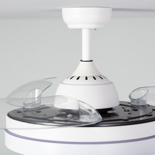 Plafoniera Ventilatore da Soffitto LED con 3 Ventole a Scomparsa e Telecomando - Foto 9 di 14