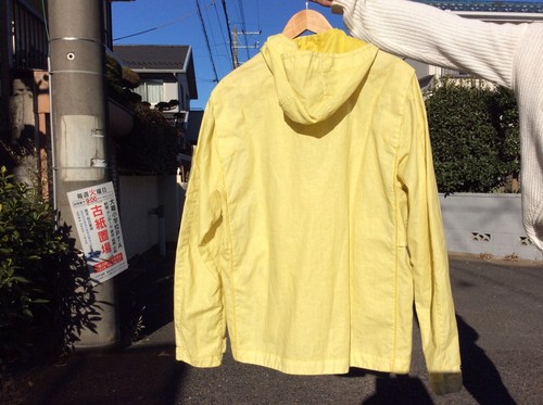 Stone Island Yellow Lino Resinato-TC Mens Jacket + Free Shipping - Picture 3 of 12