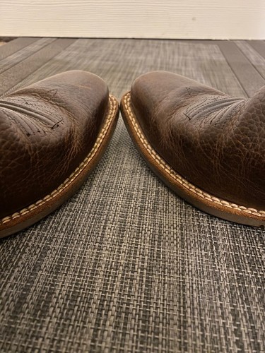 Ariat Western Women's Leather Cowboy Boot Brown ATS Size 9B Style# 158 3 Cowgirl - Picture 6 of 10