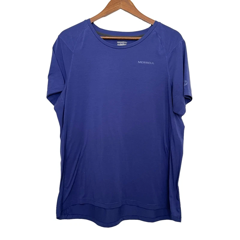 merrell short sleeve moisture wicking hiking outdoor shirt