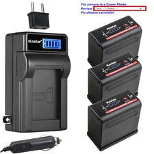 Kastar Battery LCD AC Charger for BP-970G BP-975 Canon XF100 XF105 XF200 XF205