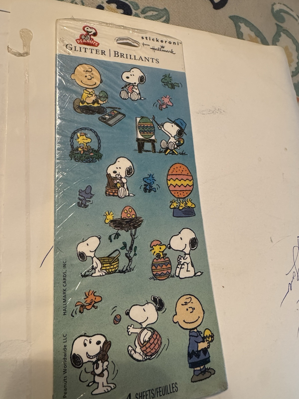 Snoopy Charlie Brown Easter Stickers for Scrapbooking Junk Journals