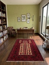 3x4 ft Afghan Prayer Kilim Rug Handwoven Rugs Geometric Rug Oriental Wool Rug