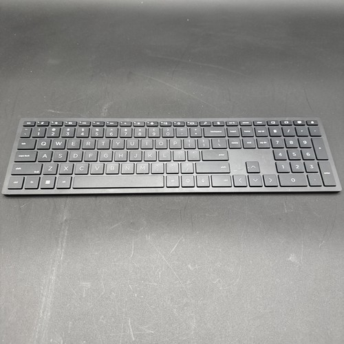 HP TPC-L001K Black Standard QWERTY Wireless Slim Keyboard No USB Receiver - Picture 2 of 4