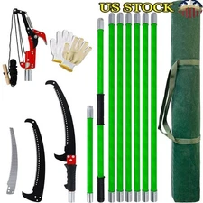 Extended Pole Pruning Saw Tree Trimmer High Carbon Steel Yard Gardening Tool New