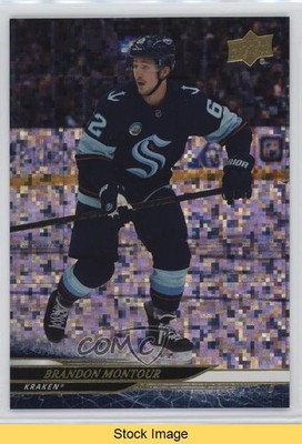 2024 Upper Deck Extended Series Speckled Rainbow Foil Brandon Montour READ fn5