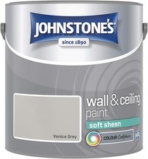 Johnstone's Wall & Ceiling Paint Silk Emulsion Smooth Finish Tin 2.5L All Colors