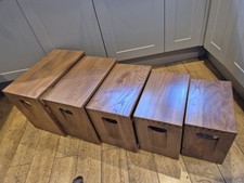 Ercol 495 nest of 5 tables blonde mid century