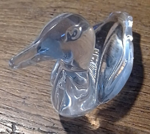 Canard Décoratif En Cristal Sneelen - Très Bon état - Pièce De Collection