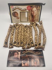 Wrap Snap Go Comfort Hair Rollers Curlers Set of 11 As Seen On TV Cheetah 2001