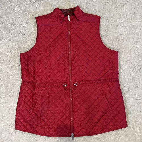 Chico's Zenergy Steppweste Puffer ärmellos Shirt & Weste Set Gr 3 16/18 rot