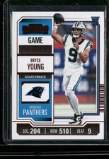 2023 Panini Contenders #15 Bryce Young Game Ticket Red RC