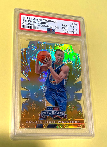 2013 Panini Crusade Stephen Curry Orange Die Cut PSA 8.5 42/99