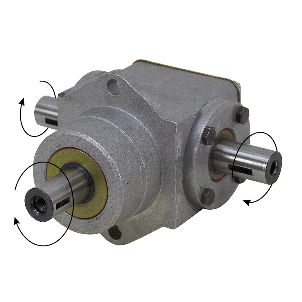 10 HP 1:1 Right Angle 3600 RPM Peerless 1000-007 Gearbox [603493]