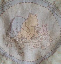 Classic Winnie the Pooh Bear Comforter Baby Blanket SquareThrow Afghan 33" x 33"