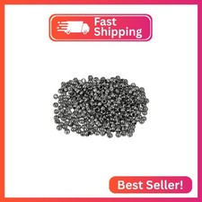 uxcell 500Pcs Round Crimp Beads, 2mm Metal Spacer Loose Beads Metal Clamp Ends T