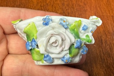 Antique German Salt Cellars ~ (Unidentified) Elfinware?  ~ c. 1890s#4