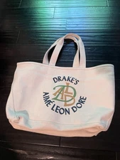 Aime Leon Dore x Drake’s Canvas Tote Bag In Natural