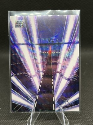 2024 Topps Star Wars Galaxy Chrome Theed Power Generator WAVE /99 Refractor AN-1