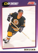 Don Sweeney 1991-92 Score American #146 Boston Bruins