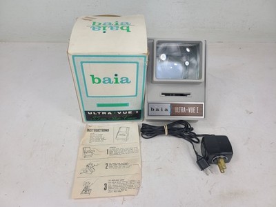 Vintage Baia Ultra Vue I 35MM Slide Viewer In Box (TESTED)