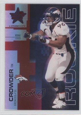2007 Leaf Rookies & Stars Longevity Rookie Ruby 23/199 Tim Crowder #183 RC 0a2
