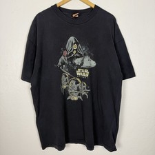 Vintage 1999 Star Wars Episode 1 T-shirt Emperor Palpatine Darth Maul XL Sith