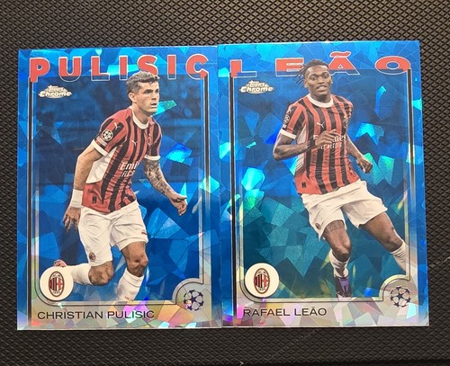 Cartes Topps Total Football AC Milan – Leao, Shevchenko, Pulisic, Giroud (limitées)