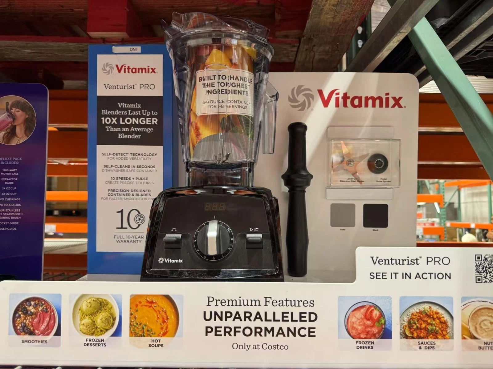 Vitamix Venturist Pro Blender with SELF-DETECT 2.2hp 1500 Watts 64oz Container