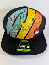 Licensed Pokemon Pikachu and Pals Unisex Trucker Hat Cap Fits Youth/Adult 