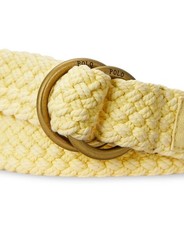 Polo Ralph Lauren Men's Braided Cotton Belt - Empire Yellow-Medium 32-34W