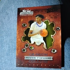 2021 Wild Card Alumination - Dead Aim Silver Foil-Red #ADA-3 Daimion Collins (RC