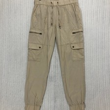 Banana Republic Tencel Cargo Joggers Tan Khaki Ankle Pants XS