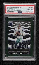 2023 Panini Donruss Elite Title Waves Green Dak Prescott #TW-2 PSA 10 GEM MT lz7