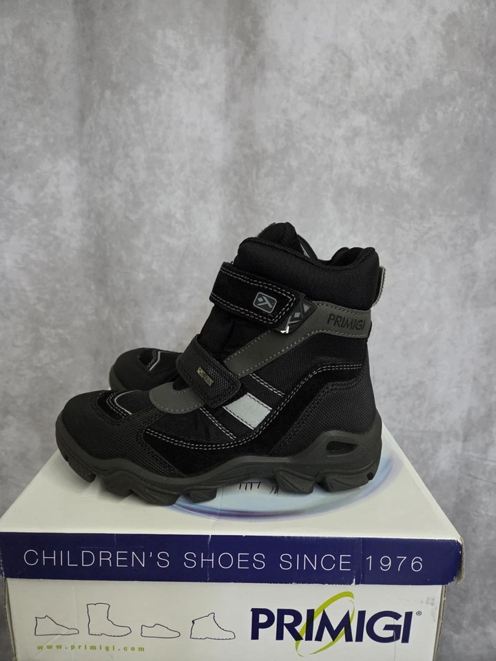 Primigi Kids Size 2 Black Sneakers – SCAM GOMM TECHI NERO (#D29) - Image 2 of 4