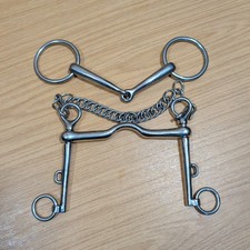 Double Bridle Bits & Curb Chain - Weymouth 5 1/2