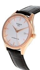 Tissot Classic Dream Auto 40mm Silver Dial Leather Mens Watch T158.407.36.031.00 2