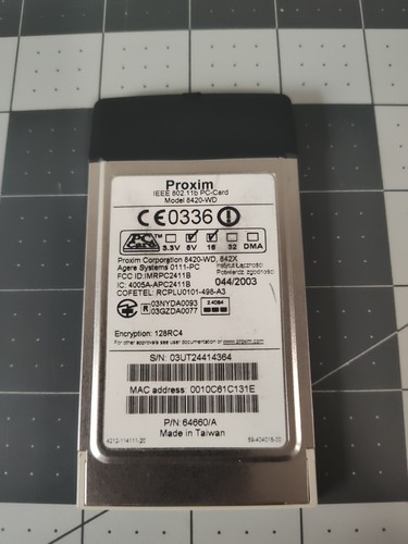 Proxim Gold Orinoco 802.11b PC Card - Photo 2/2