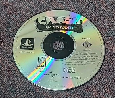 Crash Bandicoot (PlayStation 1) PS1 PSX (Sold as Not Working) Not Tested!