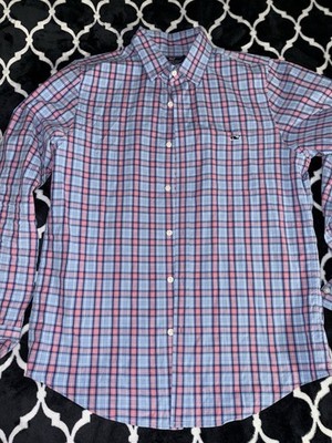 Vineyard Vines Mens Button Down Shirt Size Small Slim Fit Tucker Pink Blue