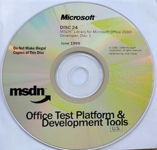 Vintage - Microsoft MSDN Library for Office 2000, 1999