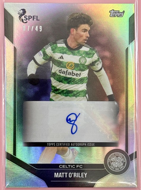 Matt O'Riley Celtic Fc Auto Topps SPFL 23/24 07/49 On Demand