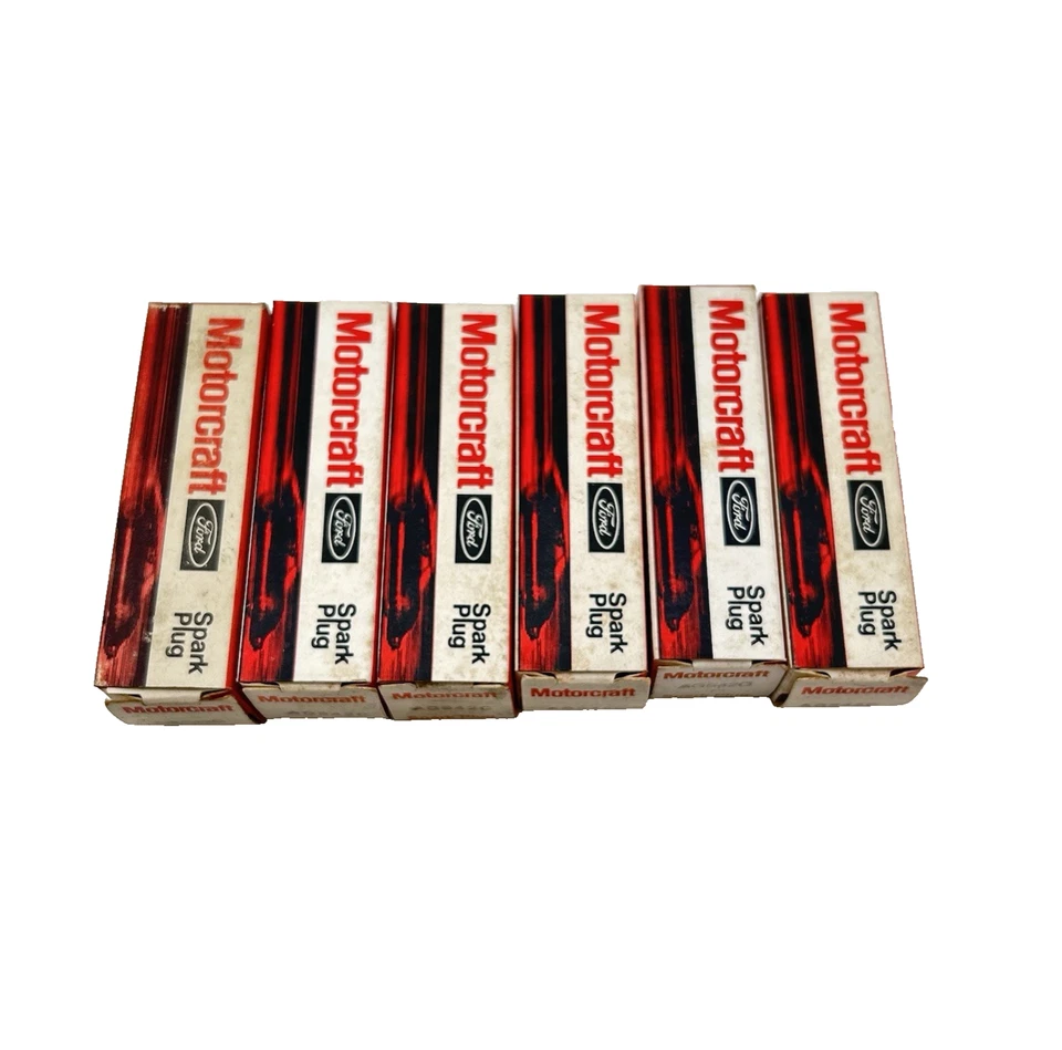 NUEVO 1974 1975 1976 Ford Mustang Zephyr Juego de 6 bujías Motorcraft AGS-42-C Foto 2 de 4