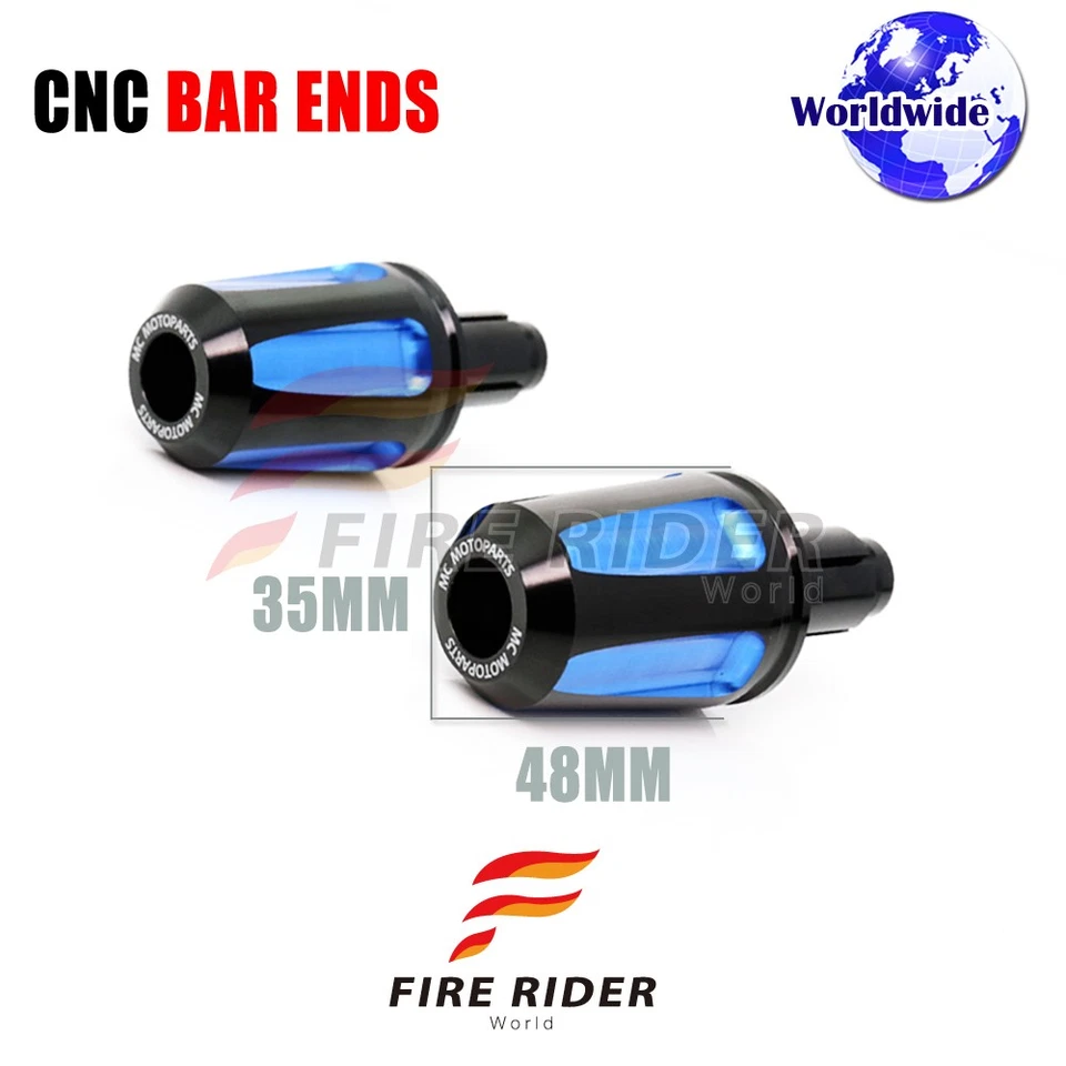 Par de extremos de barra FAIZ CNC azul para Suzuki Bandit 1250 S ABS 12 13 14 15 16 17 18 Foto 3 de 4